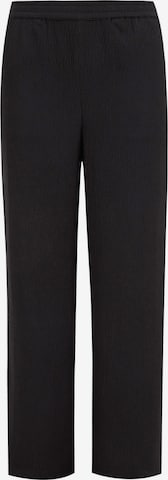 WE Fashion Wide leg Trousers in Black: front