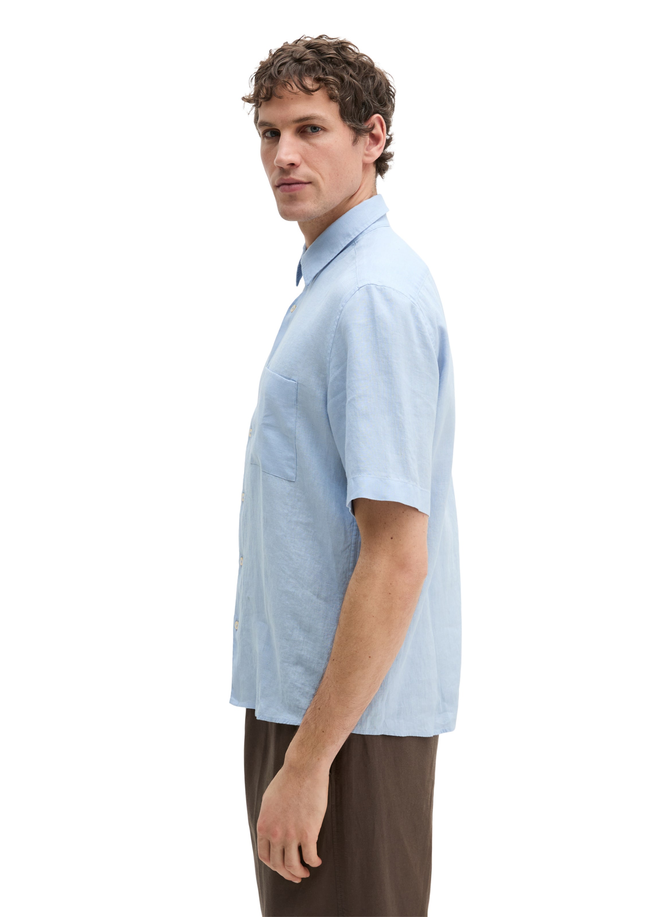 Marc O'Polo Regular fit Overhemd in Blauw