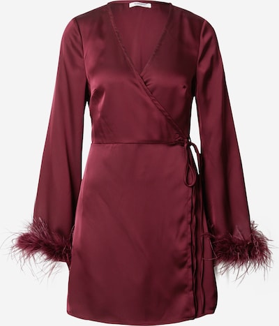 Rochie de cocktail GLAMOROUS pe roșu burgundy, Vizualizare produs