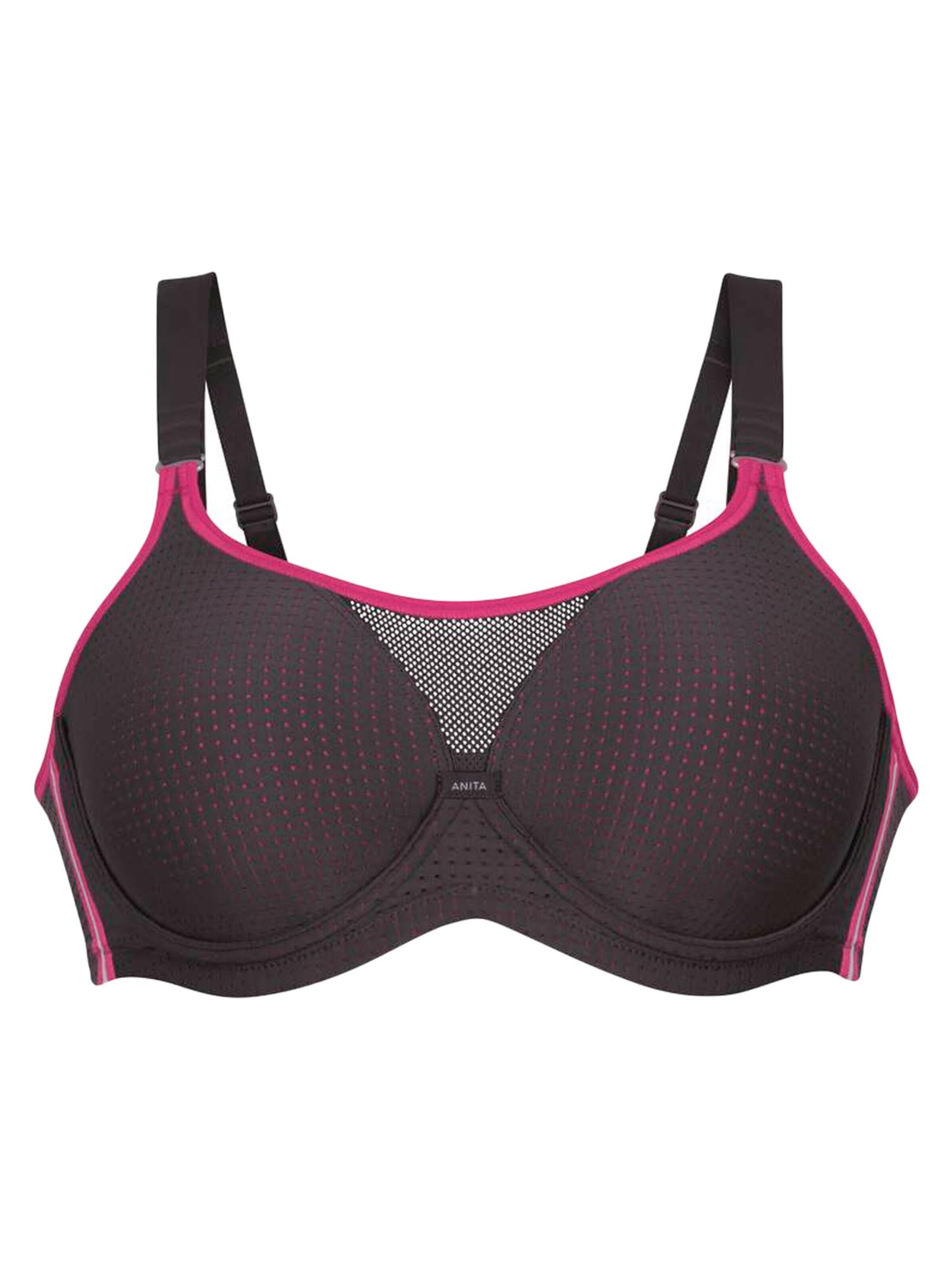 ANITA Bustier BH 'Performance WireX' in Zwart: voorkant