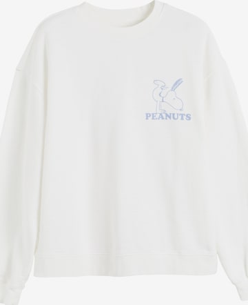 Chinti & Parker Collegepaita 'Peanuts Athletics' värissä beige: etupuoli