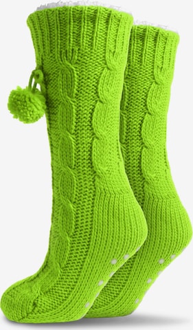 Chaussettes normani en vert