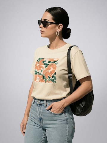 LEAFLETIC Shirt 'Leafletic Women’s Short Sleeve T-Shirt' in Beige