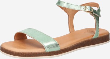 Apple of Eden - Sandalias con hebilla 'Isa' en verde: frente