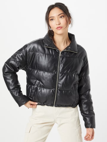 Veste mi-saison HOLLISTER en noir : devant