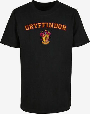 ABSOLUTE CULT Shirt 'Harry Potter - Hogwarts Gryffindor' in Zwart: voorkant