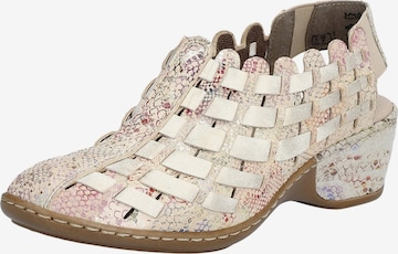 Sandales Rieker en beige : devant