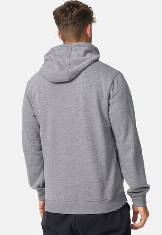 INDICODE JEANS Zip-Up Hoodie 'Christos' in Grey