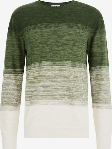 Pull-over WE Fashion en vert : devant