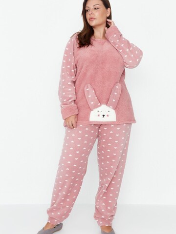 Trendyol Curve - Pijama en rosa: frente