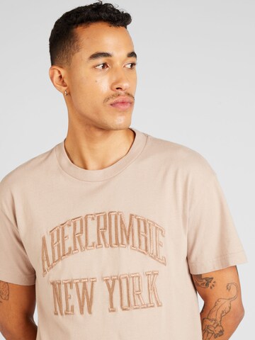 Abercrombie & Fitch Тениска в кафяво