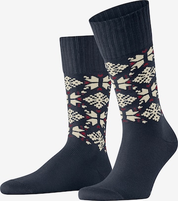ESPRIT Socks 'Winter Star' in Blue: front
