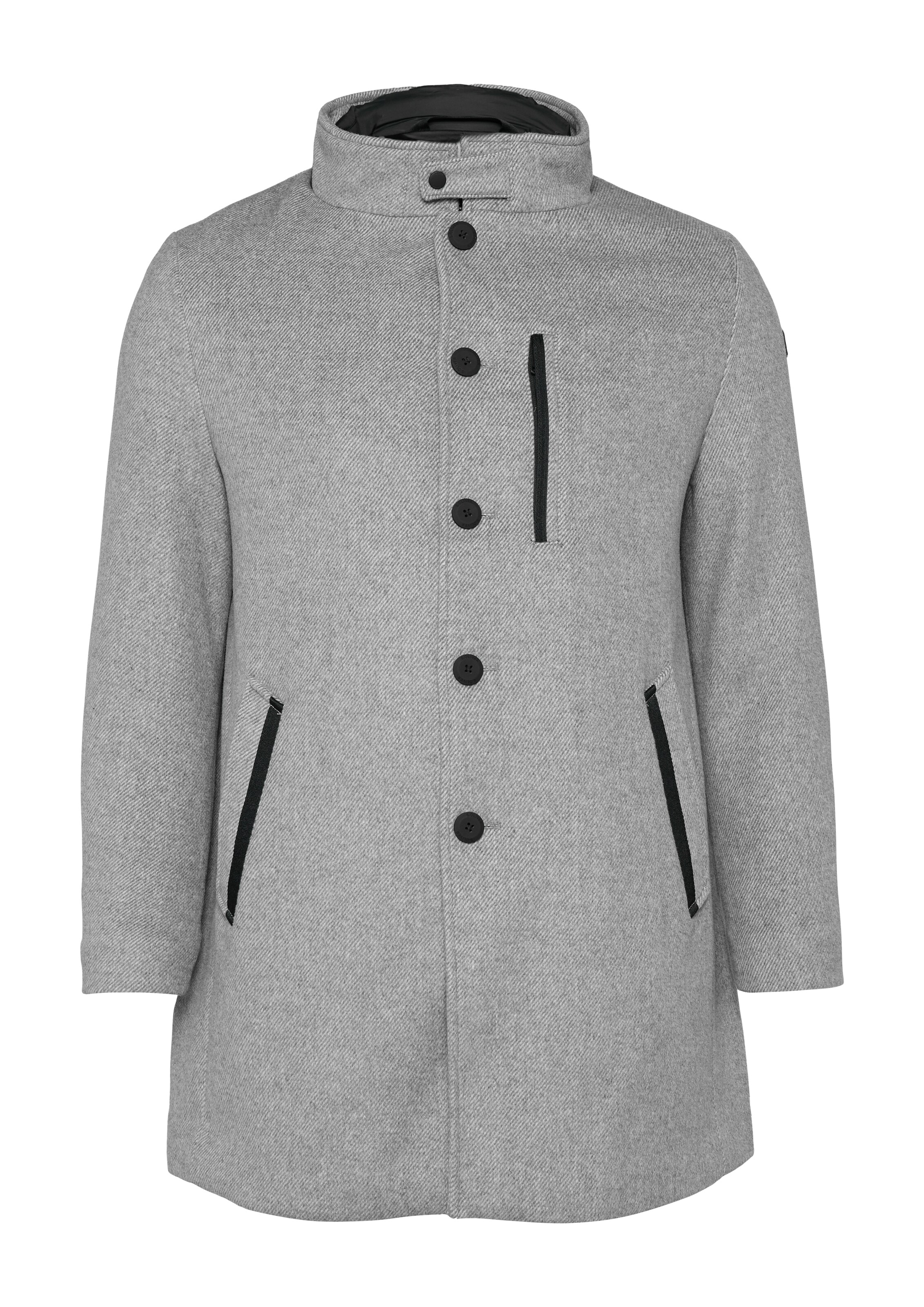 s.Oliver Men Big Sizes Übergangsmantel in Grau: Vorderseite