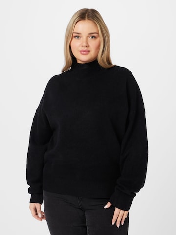 Gina Tricot Curve Sweater 'Livia' in Black: front