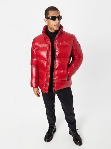 JOOP! Jeans Winter Jacket 'Joshas' in Red