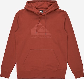 Sweat de sport QUIKSILVER en marron : devant