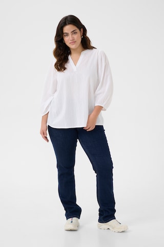 KAFFE CURVE - Blusa 'Jolisa' em branco