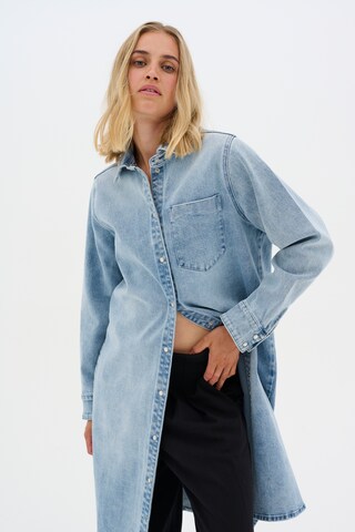My Essential Wardrobe Shirt dress 'Dagmar' in Blue: front