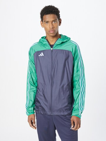 ADIDAS PERFORMANCE Trainingsjack 'Tiro' in Blauw: voorkant