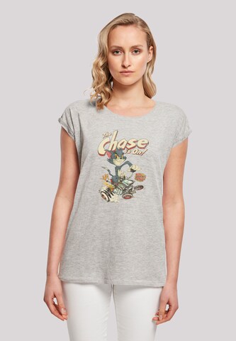 T-shirt 'Tom And Jerry The Chase Is On' F4NT4STIC en gris : devant