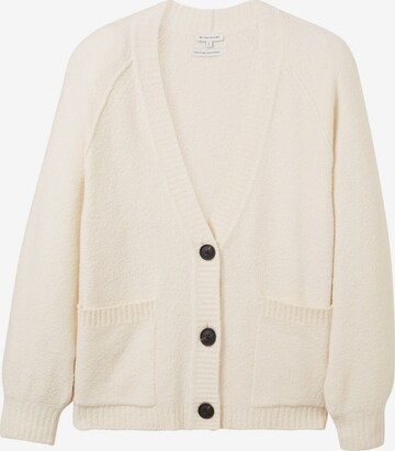 TOM TAILOR Knit Cardigan in Beige: front