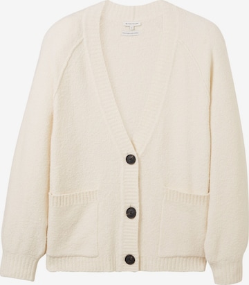 Cardigan TOM TAILOR en beige : devant