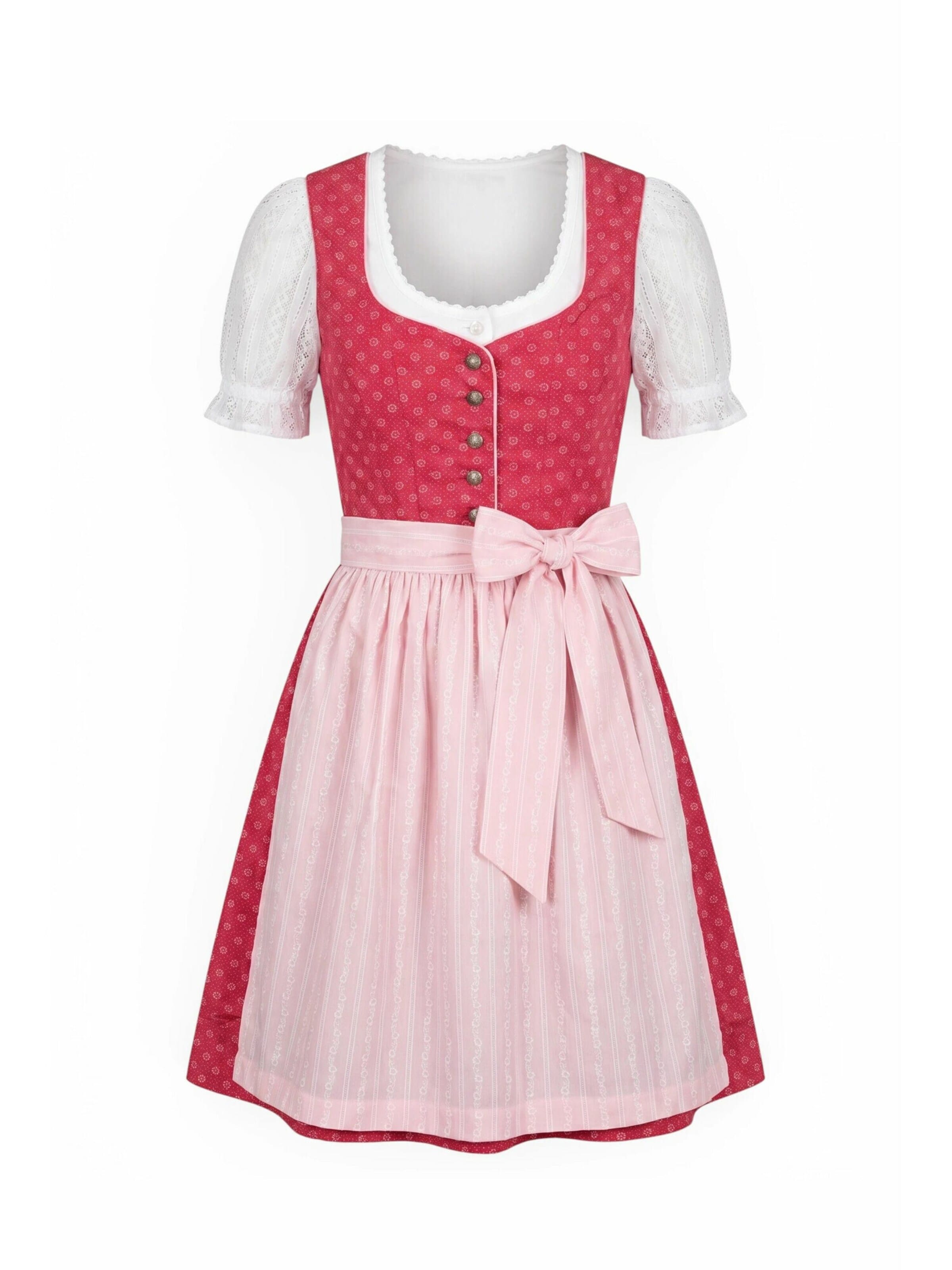 Trachtenhof Nübler Dress 'Kinderdirndl Flores' in 92 in Pink, Item view
