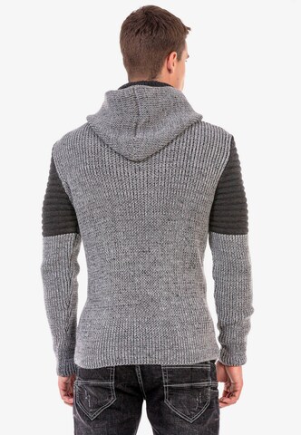 CIPO & BAXX Strickpullover in Grau