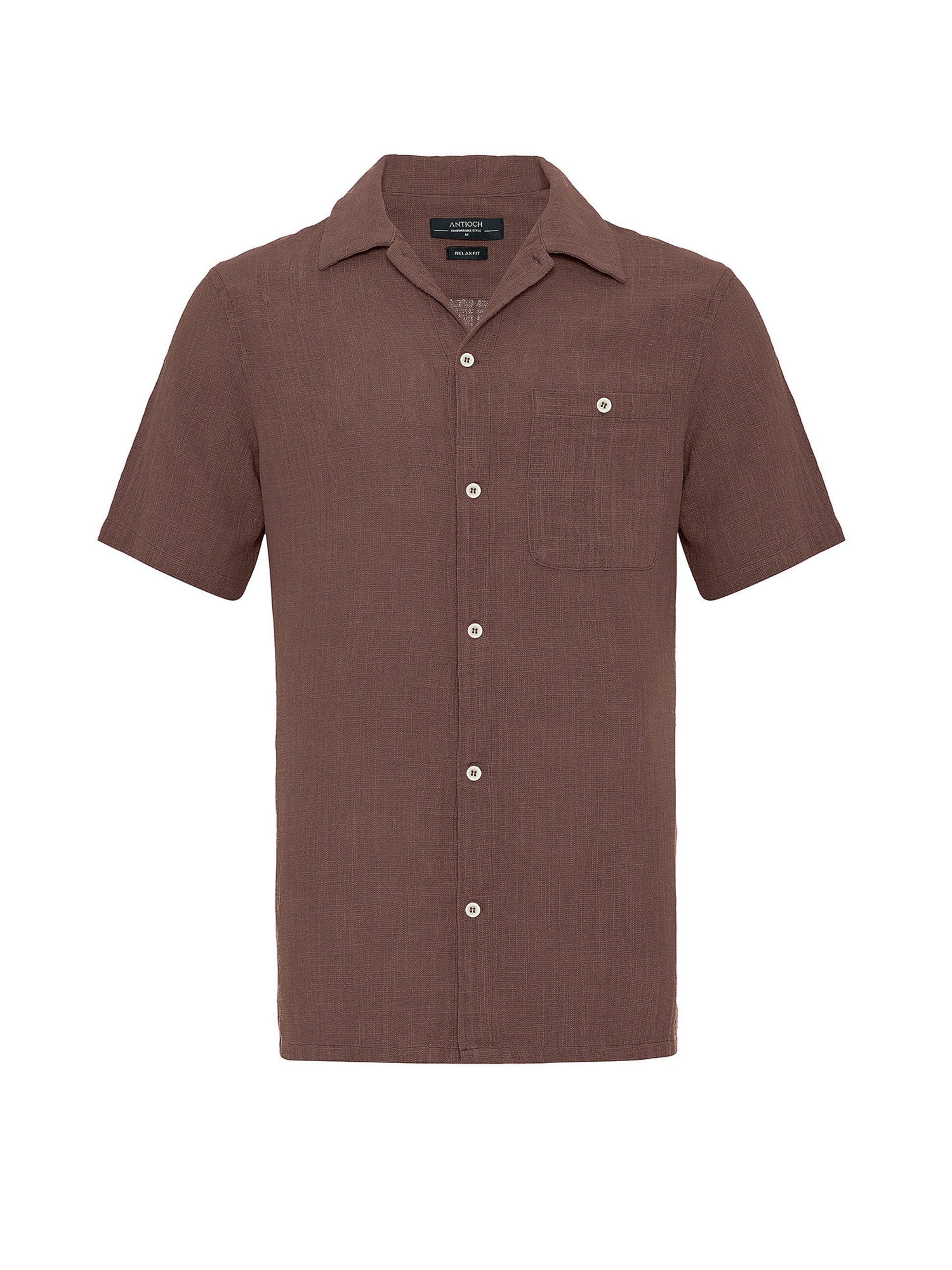Antioch Regular Fit Skjorte i brun: forside