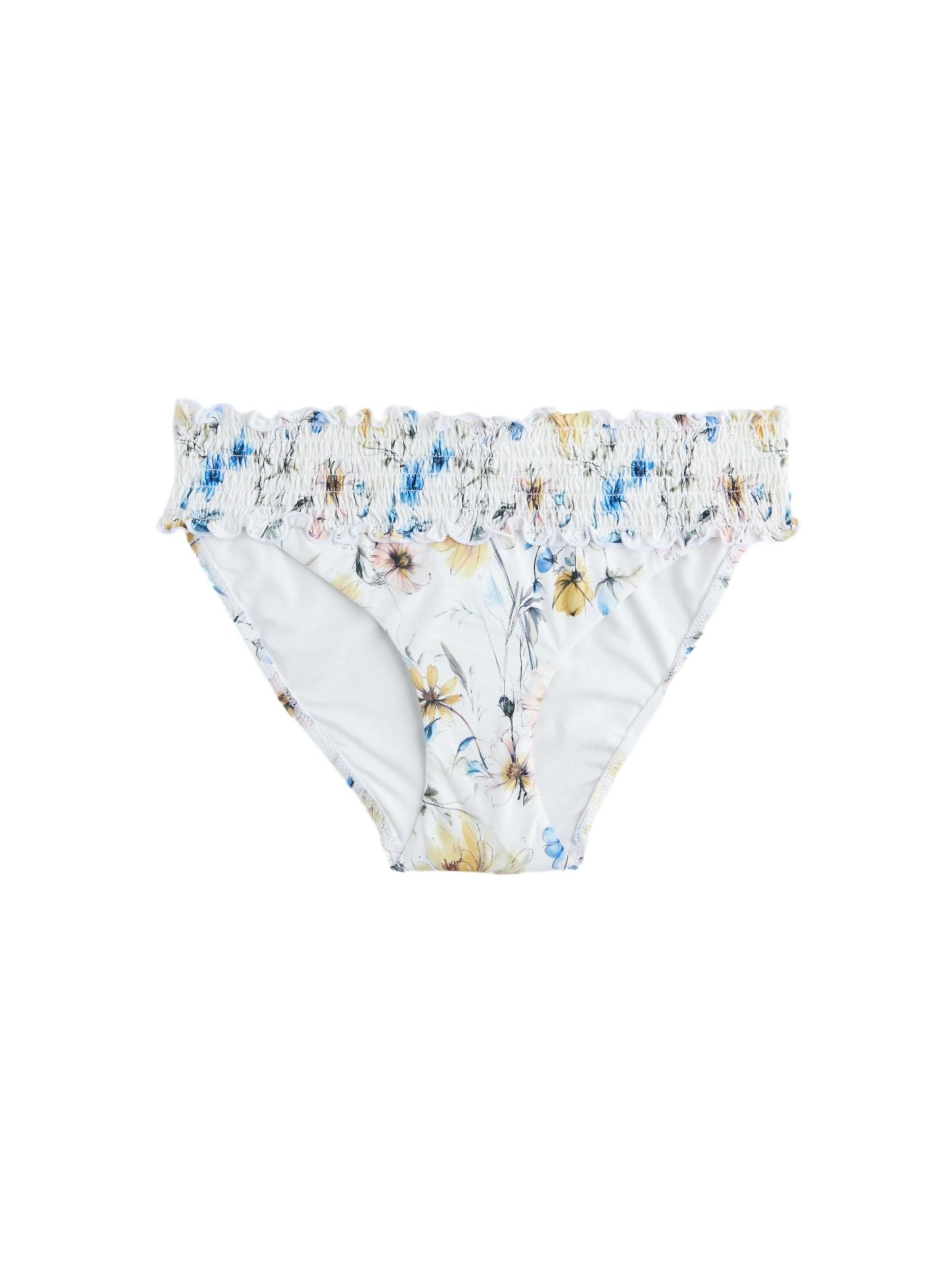 Slip costum de baie Next pe albastru / galben miere / rosé / alb, Vizualizare produs