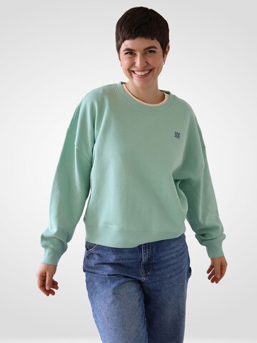 Kultgut Pullover 'Little Flower'‌‌‌‌‌ in Grün