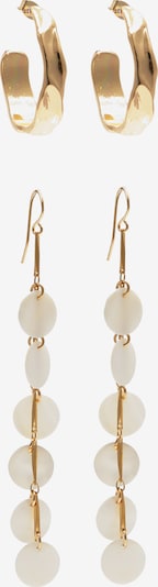 Pull&Bear Náušnice - zlatá / perlově bílá, Produkt
