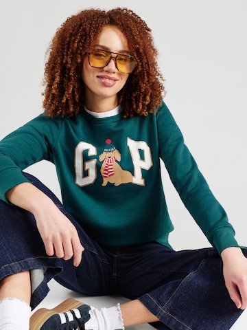 GAP Sweatshirt in Green: front