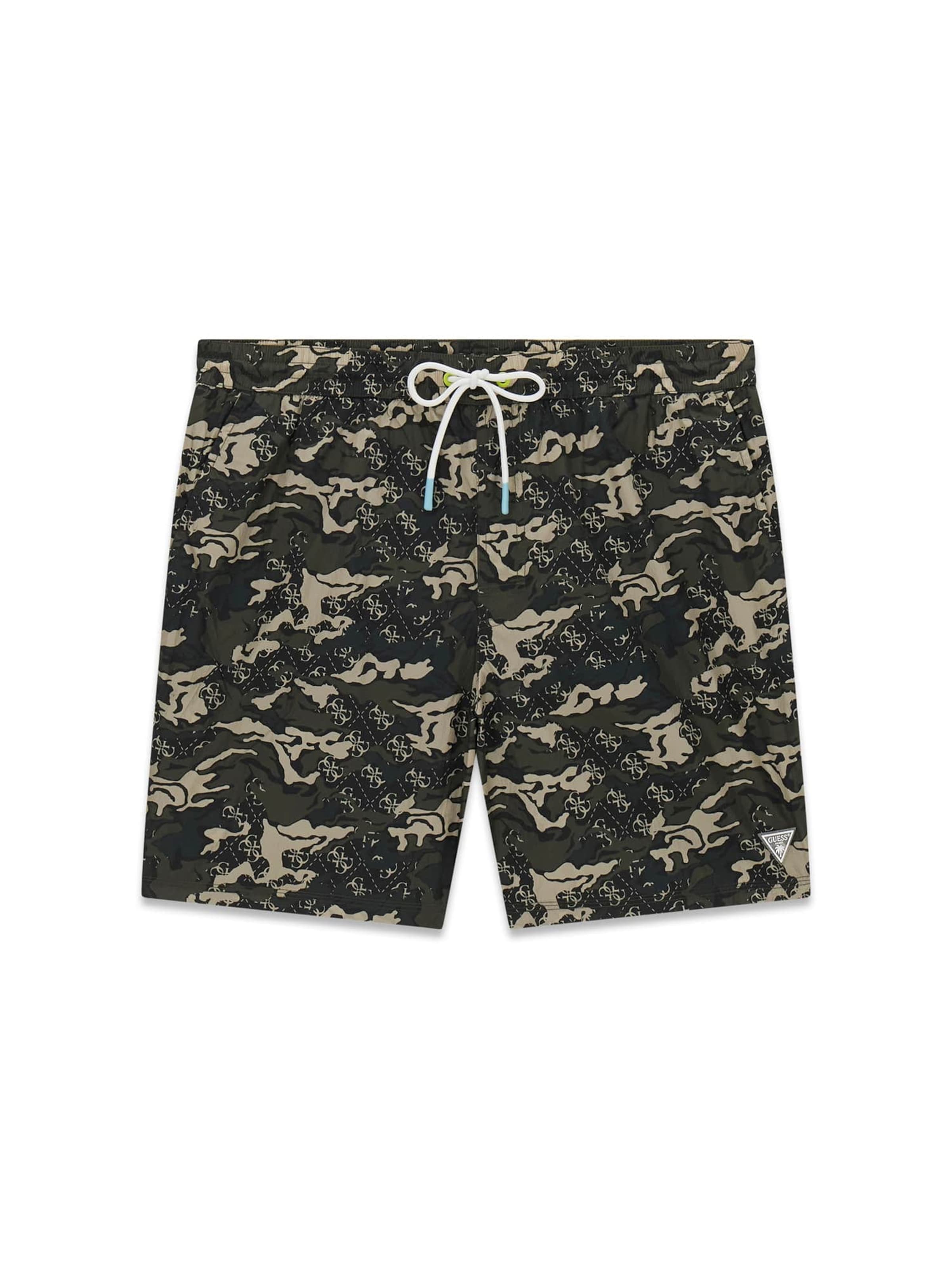 GUESS Board Shorts in Green: front