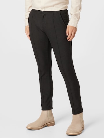 Regular Pantalon !Solid en noir : devant