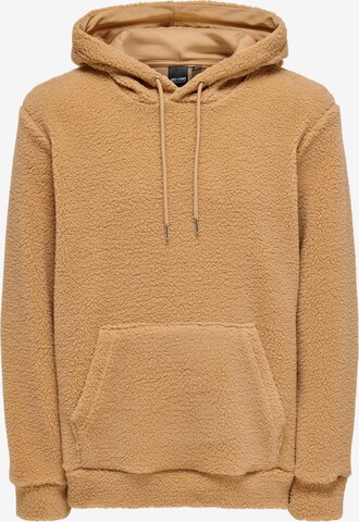 Only & Sons Sweatshirt 'REMY' in Brown: front