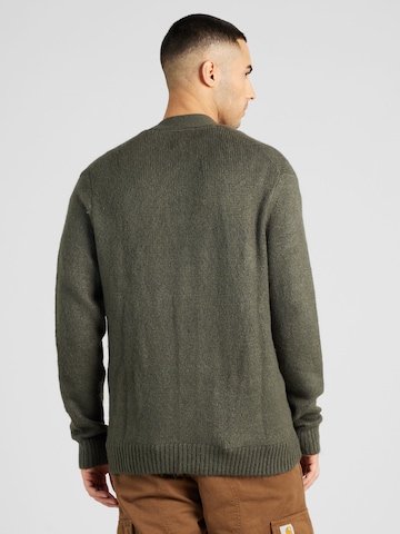 Abercrombie & Fitch Knit cardigan 'FUZZY' in Green