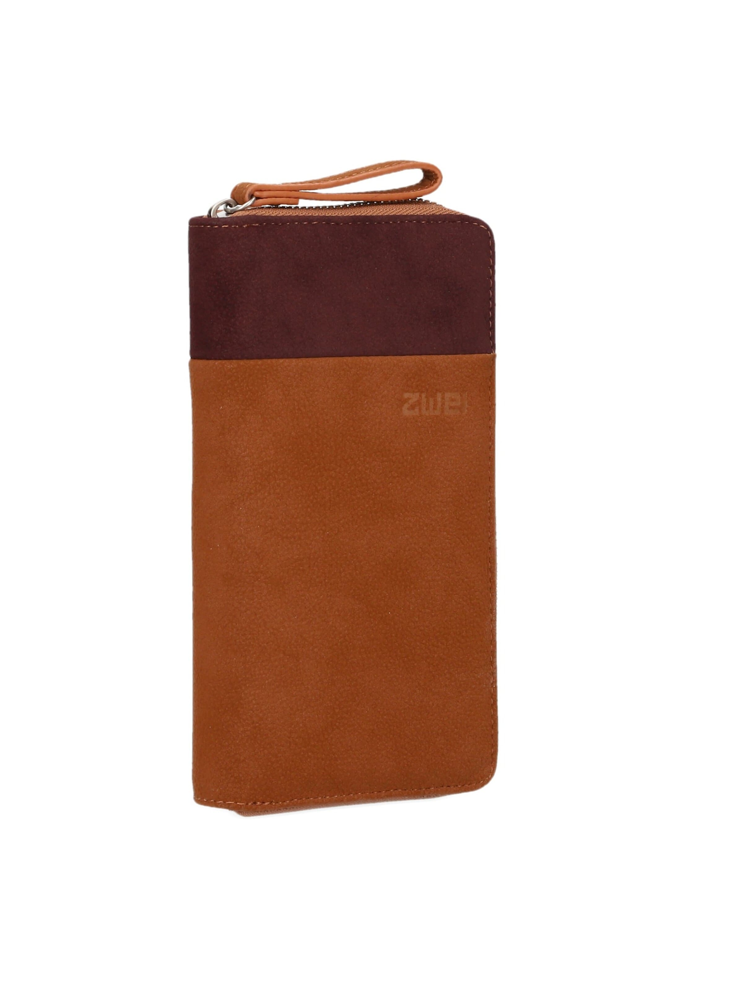 ZWEI Wallet 'EVA EV2' in Brown: front