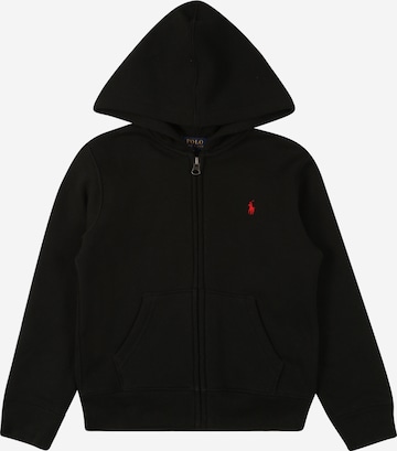 Polo Ralph Lauren - Sudadera con cremallera en negro: frente