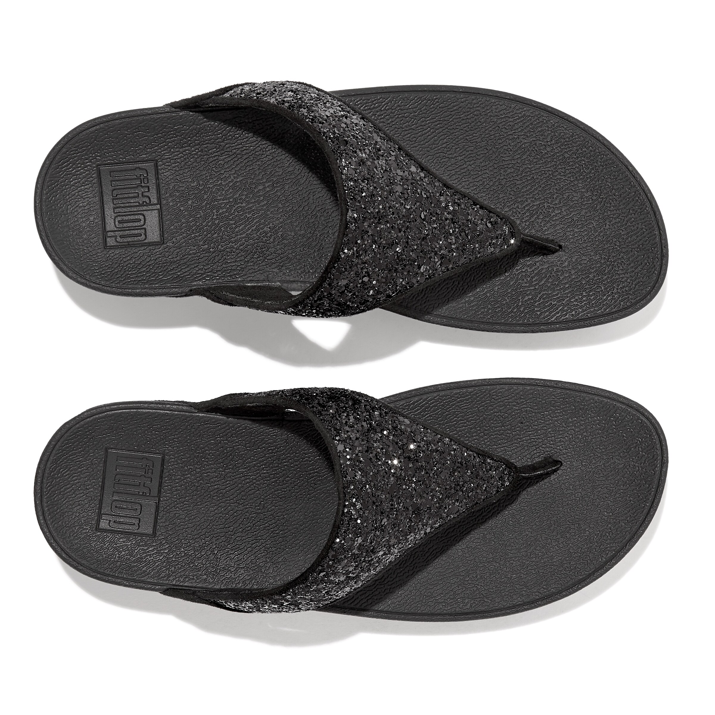 FitFlop T-Bar Sandals in Black