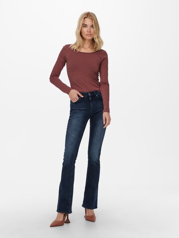 ONLY Flared Jeans 'Blush' in Blau