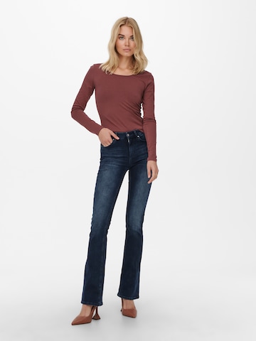 ONLY Flared Jeans 'Blush' in Blauw