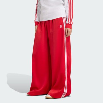 ADIDAS ORIGINALS Широкий Штаны 'Adicolor' в Красный: спереди