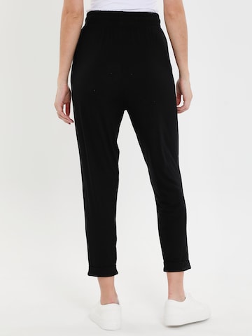 Regular Pantalon à plis 'Steph' Threadbare en noir