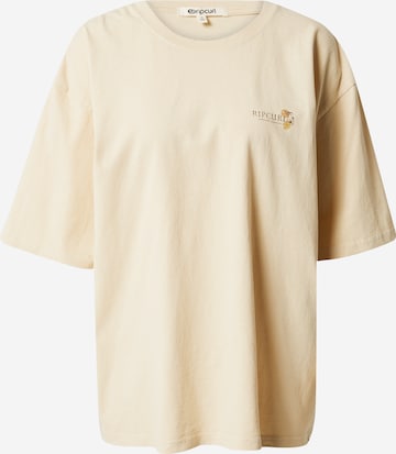 RIP CURL Performance Shirt 'OCEANS TOGETHER' in Beige: front