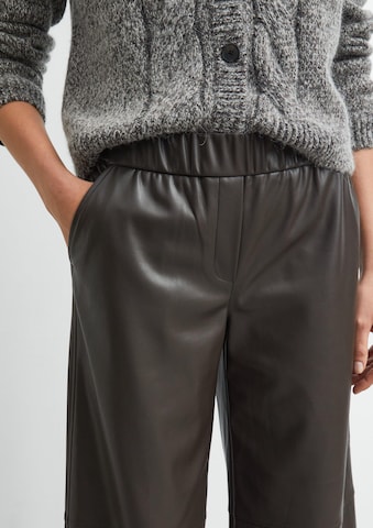 COMMA Wide leg Broek in Bruin