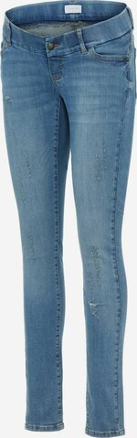 MAMALICIOUS Slimfit Jeans in Blau