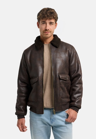 INDICODE JEANS Between-Season Jacket 'Westmont' in Brown