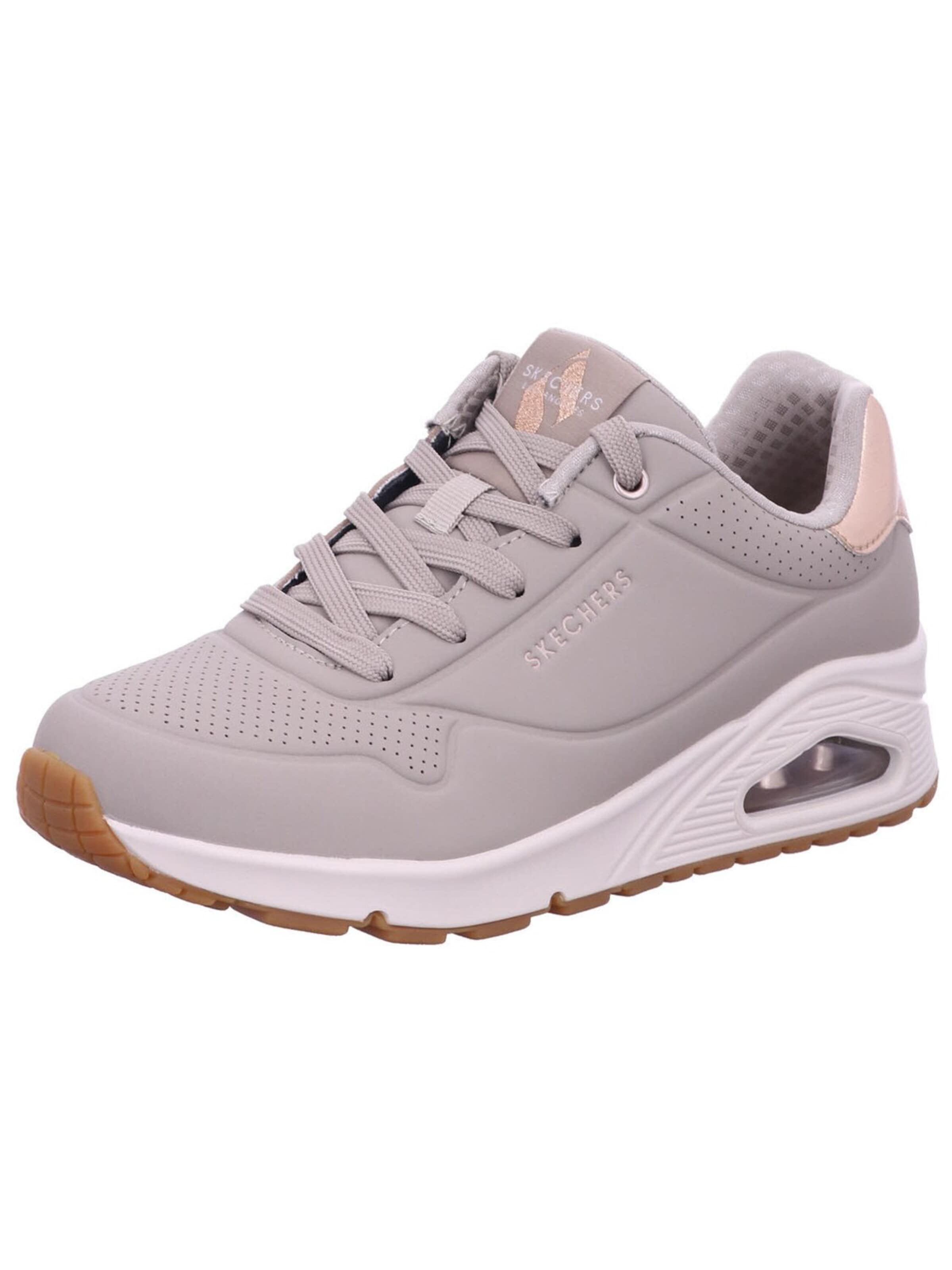 SKECHERS Sneakers laag 'Schnürschuh Damen 177094 TPE Kunststoff (Synthetik) in beige' in Beige: voorkant