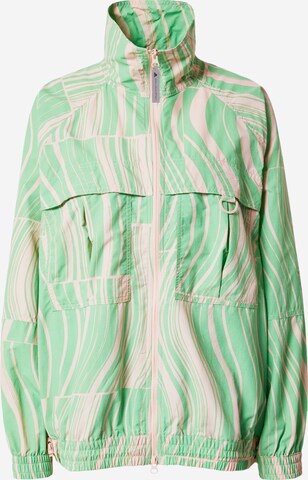 ADIDAS BY STELLA MCCARTNEYSportska jakna 'Truecasuals Printed' - zelena boja: prednji dio
